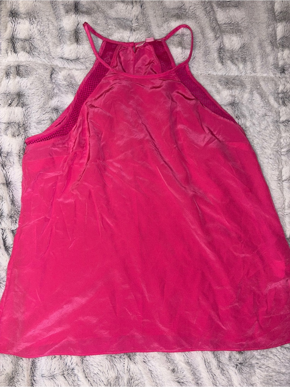 Lilly Pulitzer New Silk Capri Pink Jolie Top Tank Sleeveless Large